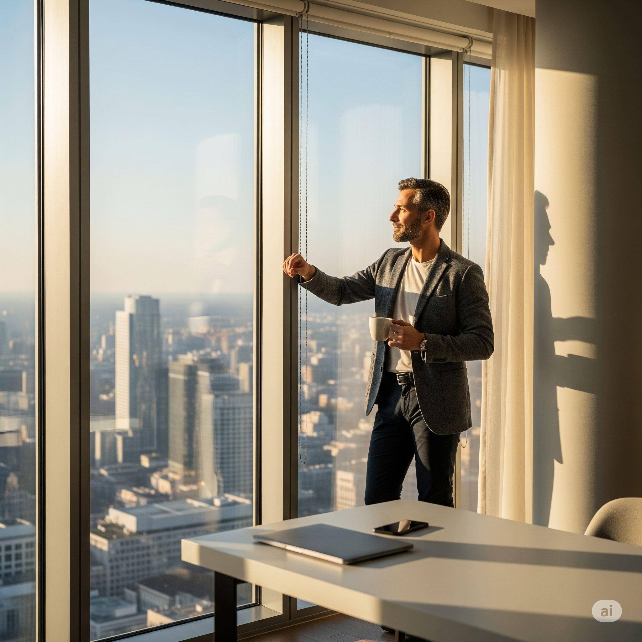 Man feeling confident with his vacation rental management company